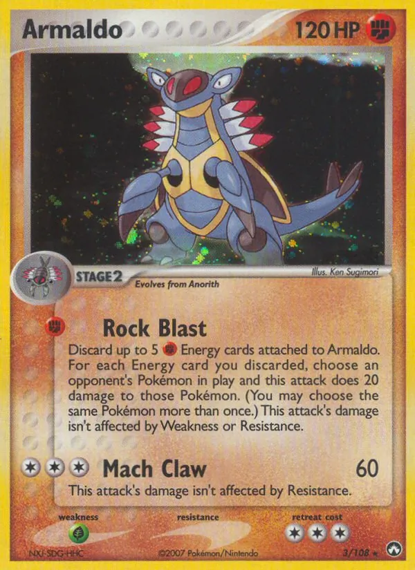 Armaldo — Power Keepers #3 (Pokémon TCG card)