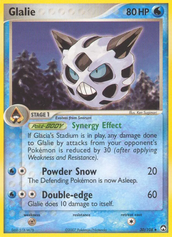 Glalie — Power Keepers #30 (Pokémon TCG card)