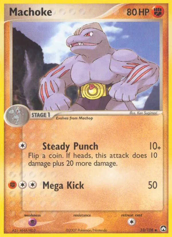 Machoke — Power Keepers #33 (Pokémon TCG card)