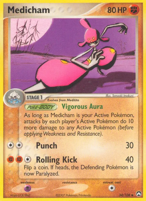 Medicham — Power Keepers #34 (Pokémon TCG card)