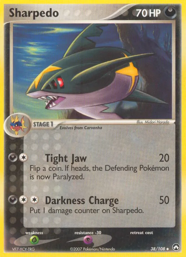 Sharpedo — Power Keepers #38 (Pokémon TCG card)