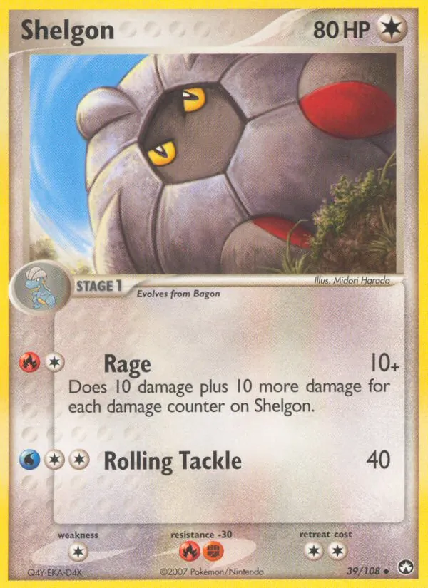 Shelgon — Power Keepers #39 (Pokémon TCG card)