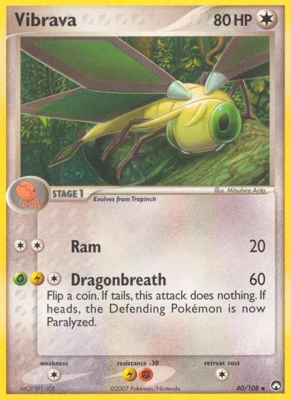 Vibrava — Power Keepers #40 (Pokémon TCG card)