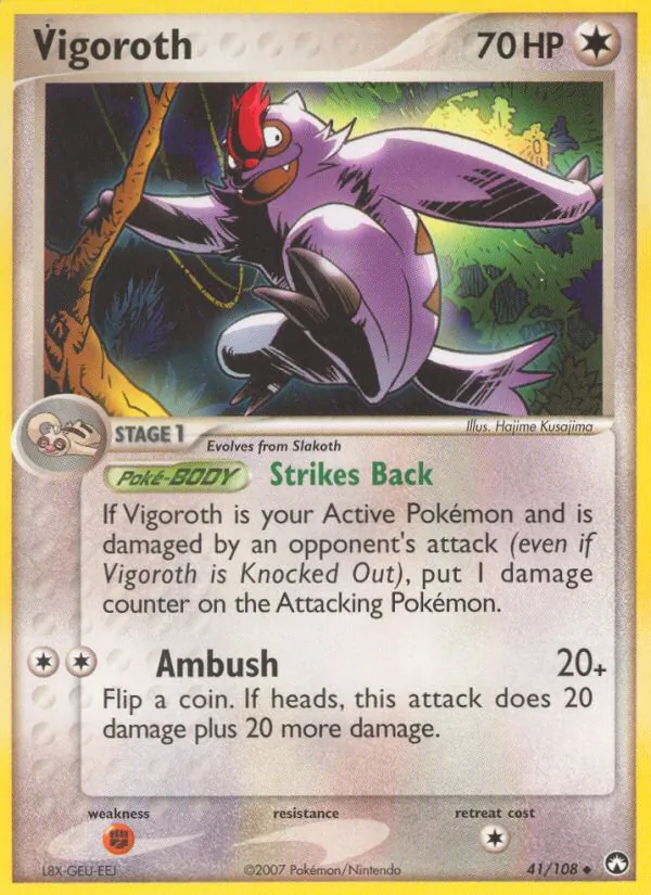 Vigoroth — Power Keepers #41 (Pokémon TCG card)