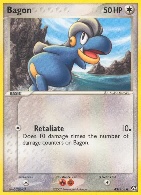 Bagon — Power Keepers #43 (Pokémon TCG card)