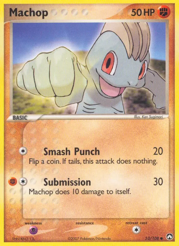 Machop — Power Keepers #53 (Pokémon TCG card)