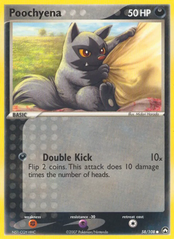 Poochyena — Power Keepers #58 (Pokémon TCG card)