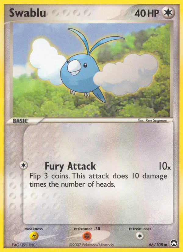 Swablu — Power Keepers #66 (Pokémon TCG card)