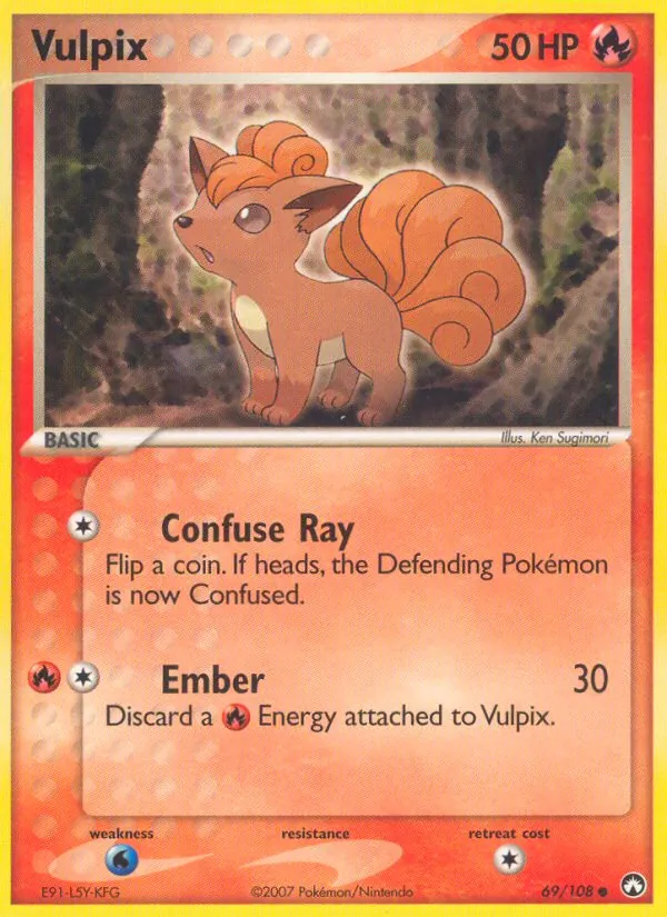 Vulpix — Power Keepers #69 (Pokémon TCG card)