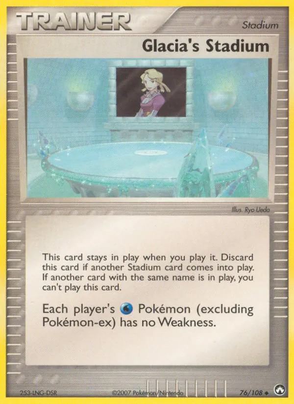 Glacia's Stadium — Power Keepers #76 (Pokémon TCG card)
