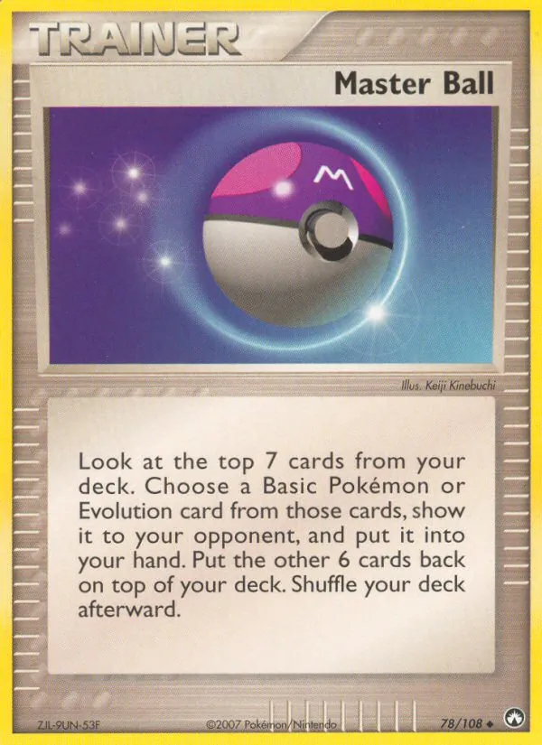 Master Ball — Power Keepers #78 (Pokémon TCG card)