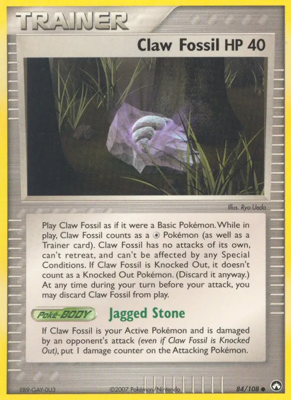Claw Fossil — Power Keepers #84 (Pokémon TCG card)