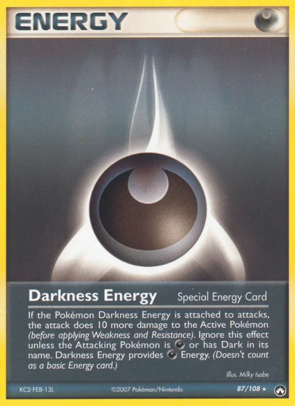 Darkness Energy — Power Keepers #87 (Pokémon TCG card)