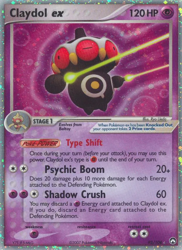 Claydol ex — Power Keepers #93 (Pokémon TCG card)