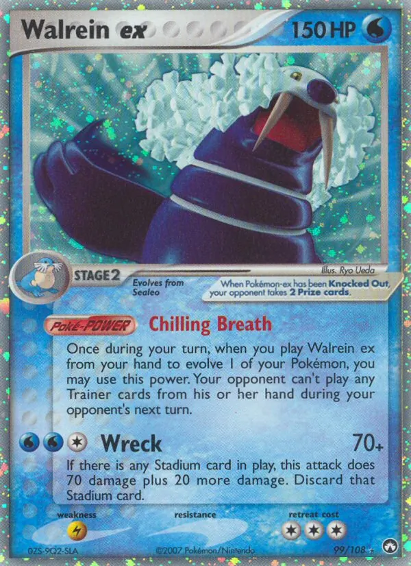 Walrein ex — Power Keepers #99 (Pokémon TCG card)