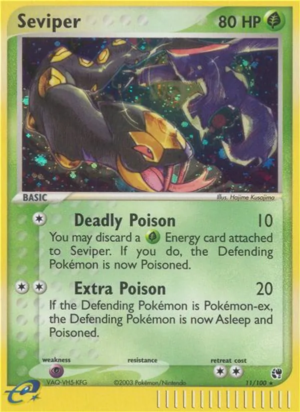 Seviper — Sandstorm #11 (Pokémon TCG card)