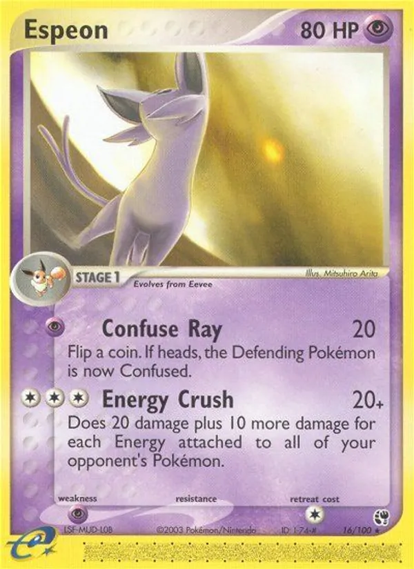 Espeon — Sandstorm #16 (Pokémon TCG card)