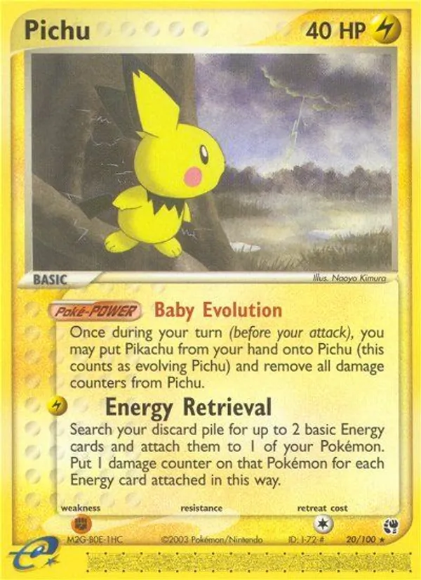 Pichu — Sandstorm #20 (Pokémon TCG card)