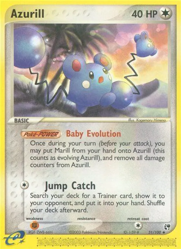 Azurill — Sandstorm #31 (Pokémon TCG card)