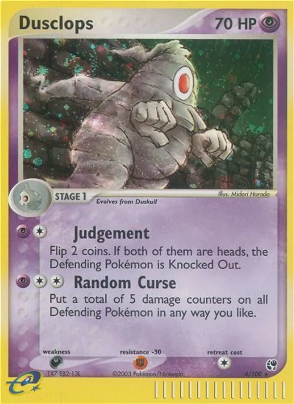 Dusclops — Sandstorm #4 (Pokémon TCG card)