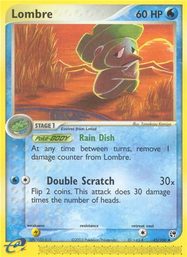 Lombre — Sandstorm #45 (Pokémon TCG card)