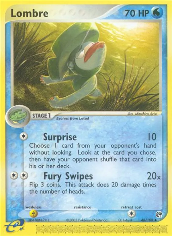 Lombre — Sandstorm #46 (Pokémon TCG card)