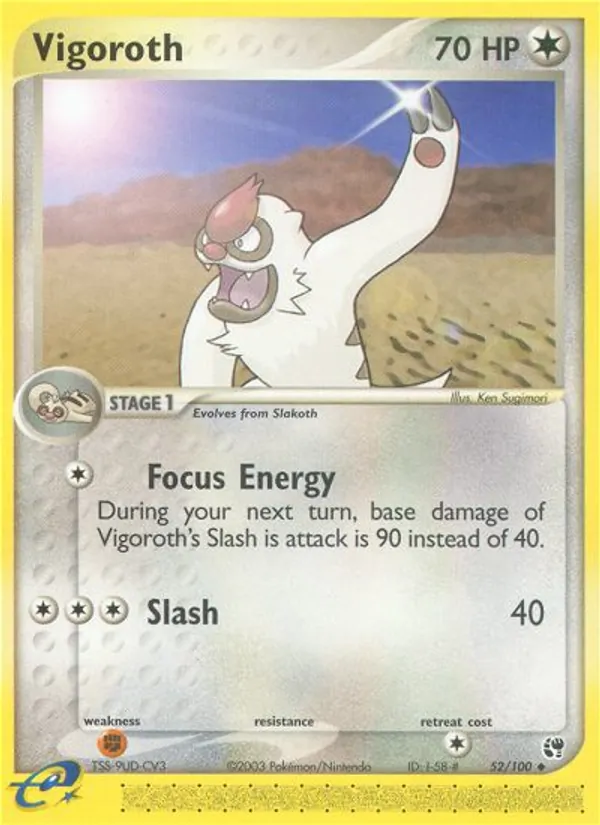 Vigoroth — Sandstorm #52 (Pokémon TCG card)