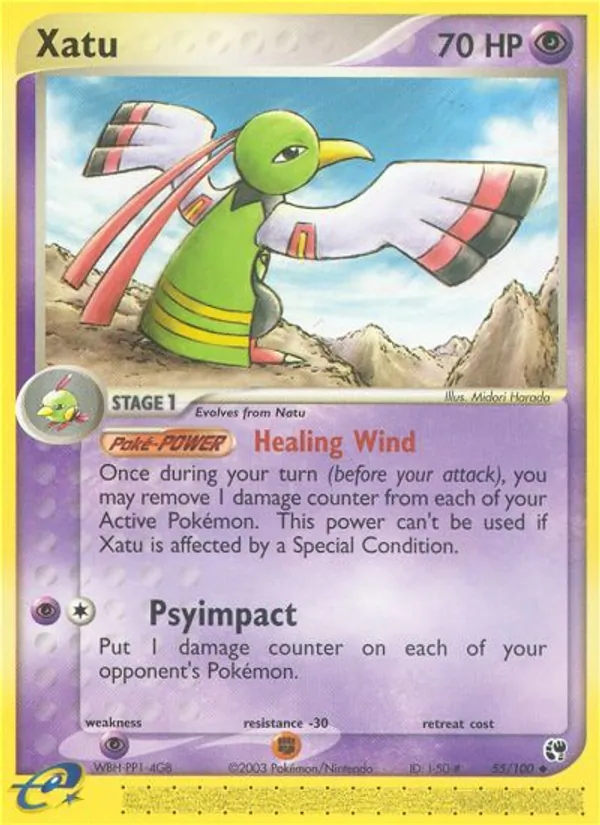 Xatu — Sandstorm #55 (Pokémon TCG card)