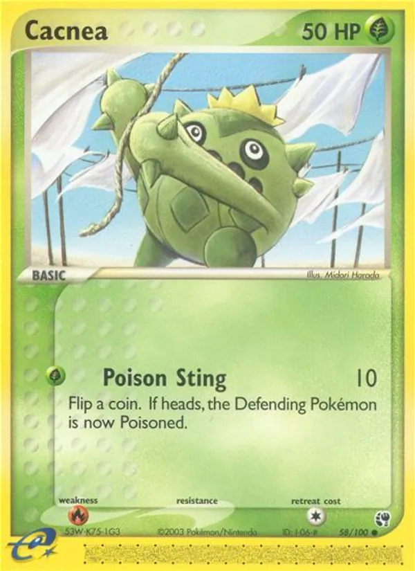 Cacnea — Sandstorm #58 (Pokémon TCG card)