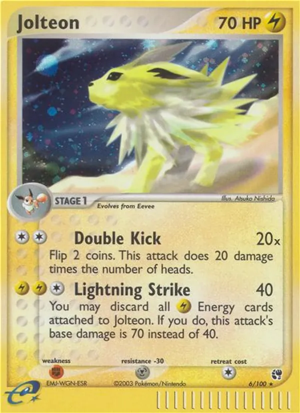 Jolteon — Sandstorm #6 (Pokémon TCG card)