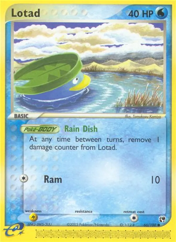 Lotad — Sandstorm #66 (Pokémon TCG card)
