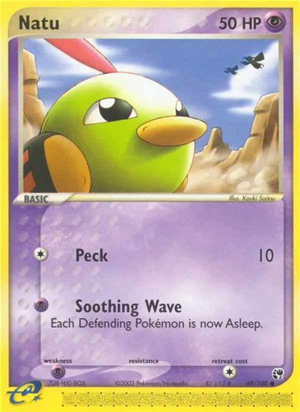 Natu — Sandstorm #69 (Pokémon TCG card)