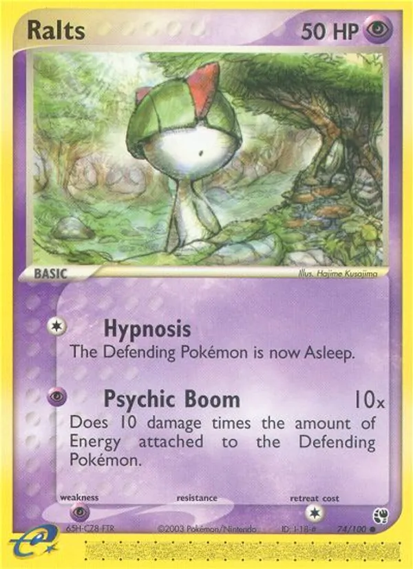 Ralts — Sandstorm #74 (Pokémon TCG card)