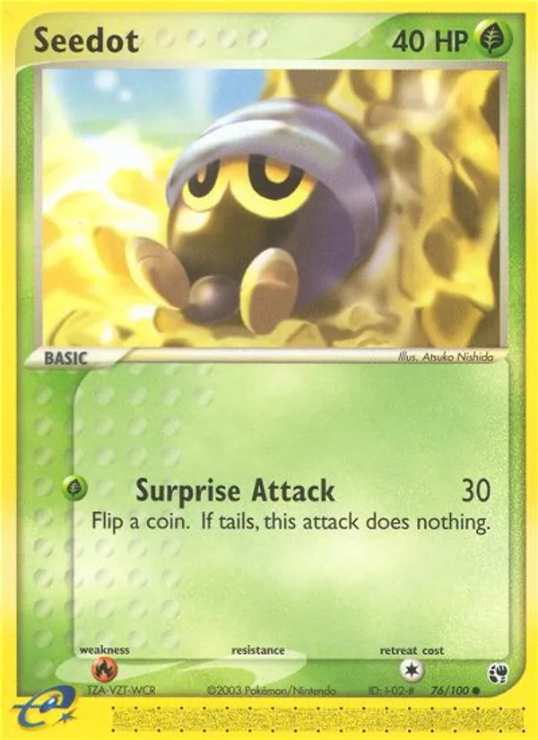 Seedot — Sandstorm #76 (Pokémon TCG card)