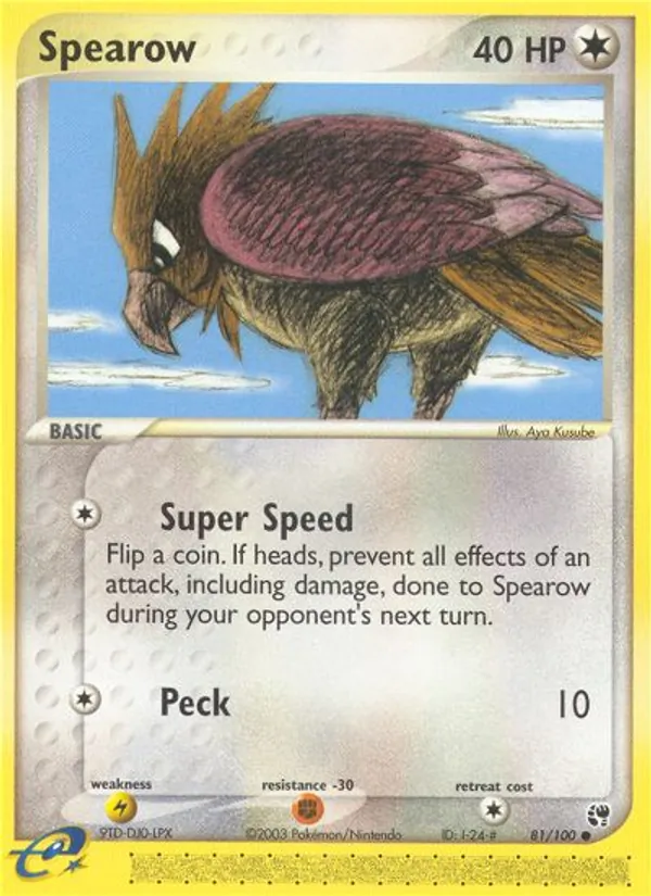 Spearow — Sandstorm #81 (Pokémon TCG card)
