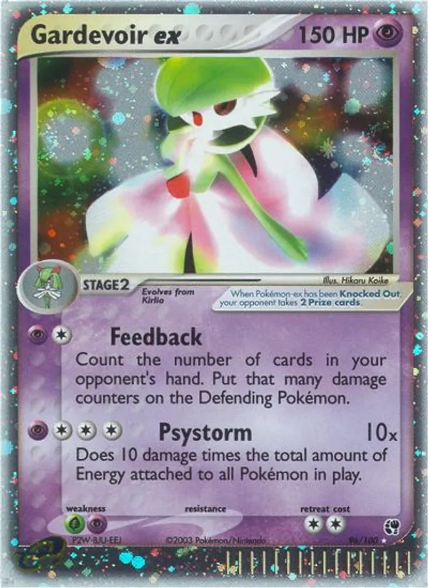 Gardevoir ex — Sandstorm #96 (Pokémon TCG card)