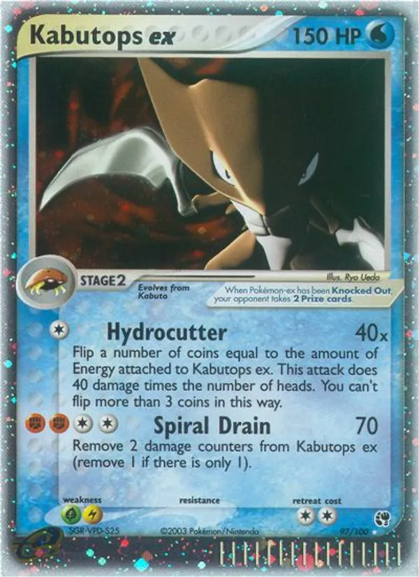 Kabutops ex — Sandstorm #97 (Pokémon TCG card)