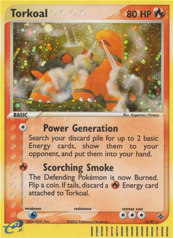 Torkoal — Dragon #12 (Pokémon TCG card)
