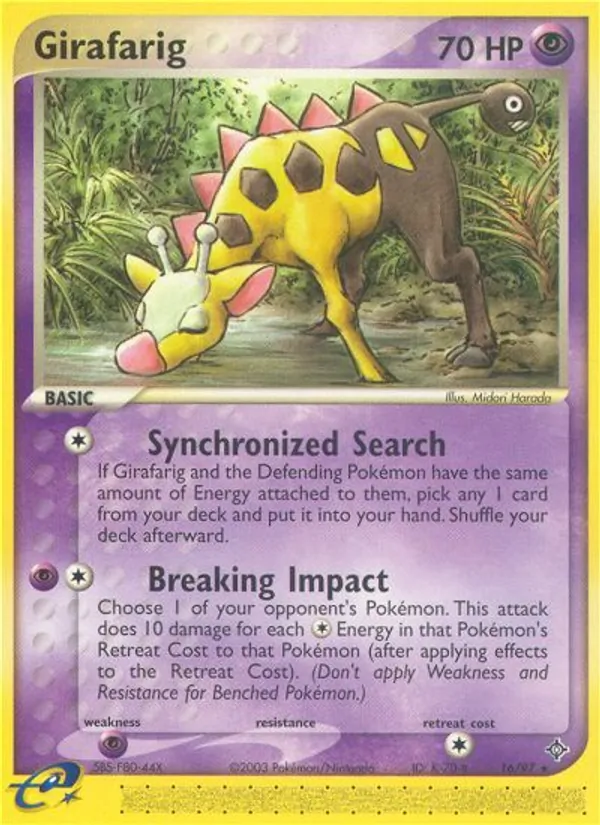 Girafarig — Dragon #16 (Pokémon TCG card)