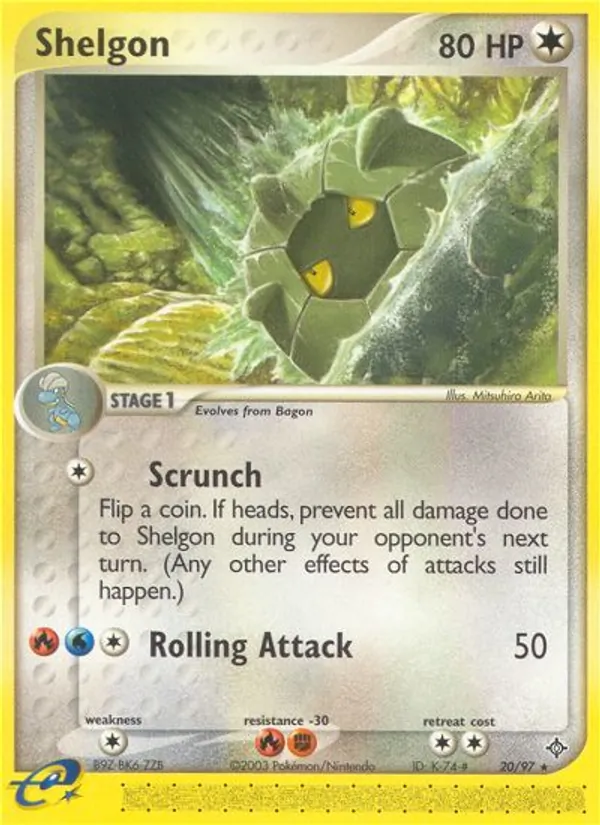 Shelgon — Dragon #20 (Pokémon TCG card)