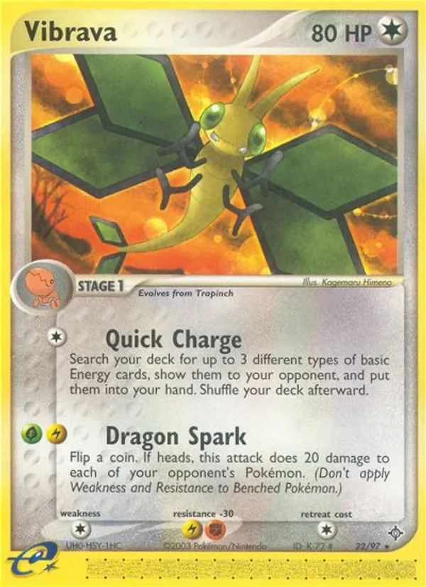 Vibrava — Dragon #22 (Pokémon TCG card)