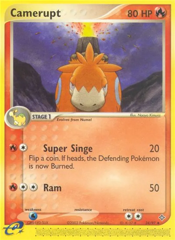 Camerupt — Dragon #24 (Pokémon TCG card)