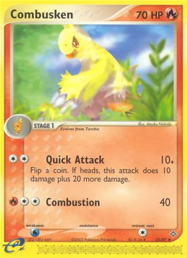 Combusken — Dragon #25 (Pokémon TCG card)