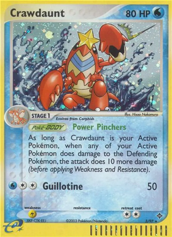 Crawdaunt — Dragon #3 (Pokémon TCG card)