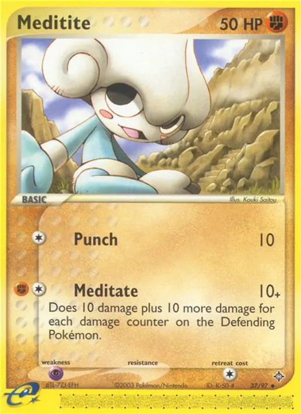 Meditite — Dragon #37 (Pokémon TCG card)