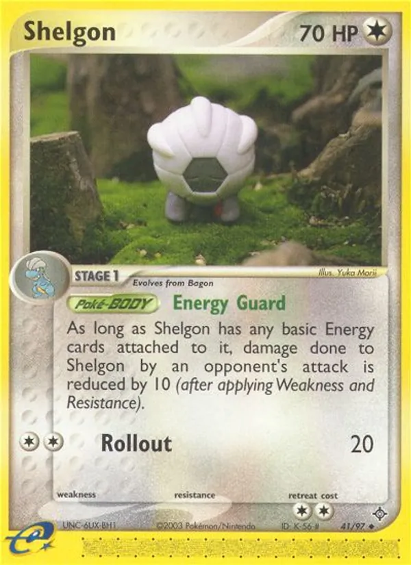 Shelgon — Dragon #41 (Pokémon TCG card)