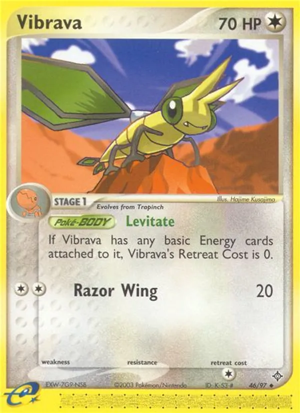 Vibrava — Dragon #46 (Pokémon TCG card)
