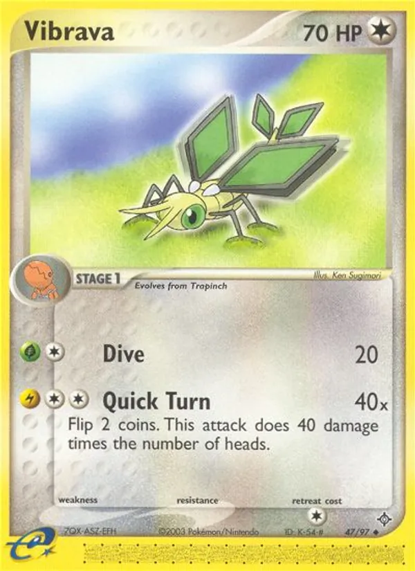 Vibrava — Dragon #47 (Pokémon TCG card)