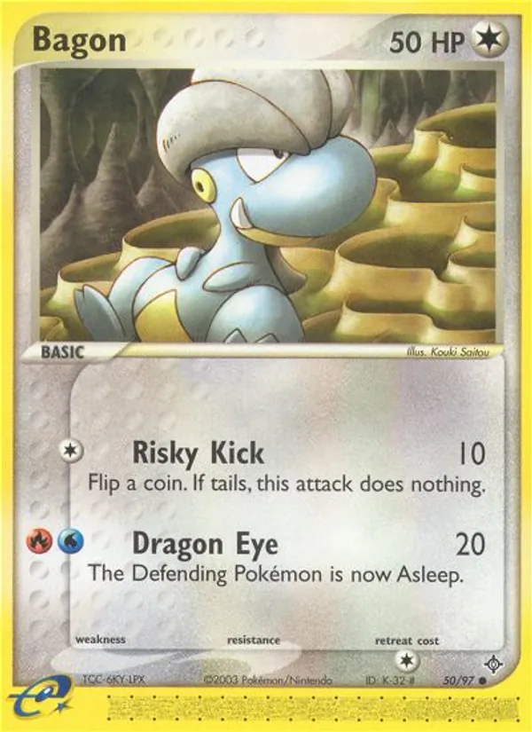 Bagon — Dragon #50 (Pokémon TCG card)