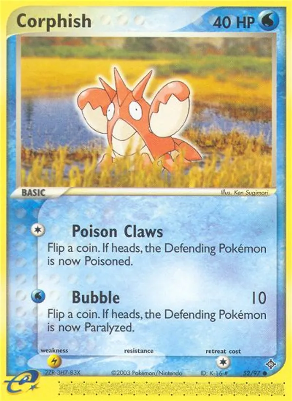 Corphish — Dragon #52 (Pokémon TCG card)